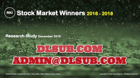 Marketing image for John Pocorobba Model Book Stock Market Winners 2016-2018 Bull Market Research Study digital course program