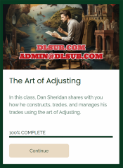 Dan Sheridan - The Art of Adjusting