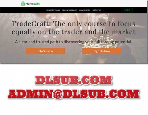 Course platform screenshot showing MarketLife TradeCraft online training program