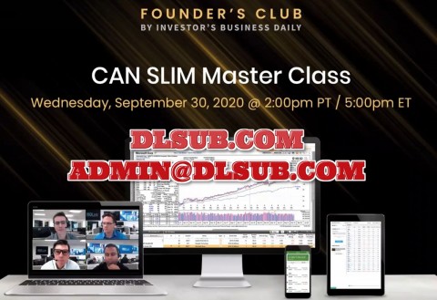 Image of Investor's Business Daily - Founder's Club CAN SLIM Master Class 2020 online educational product