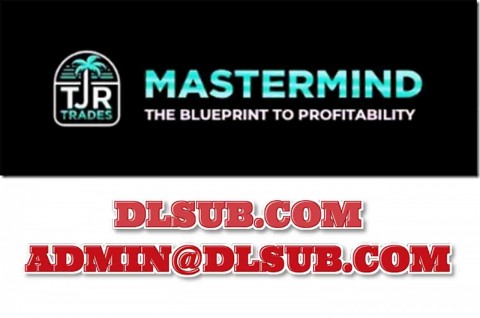 Course platform screenshot showing TJR Trades Mastermind online training program