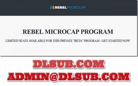 Sean Donahue – Rebel MicroCap Program branded course box mockup for digital training
